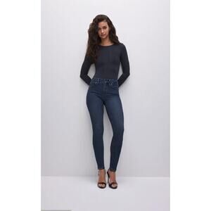 Good American NWT Good Legs Dark Wash Denim Jeans In Blue609 // 0